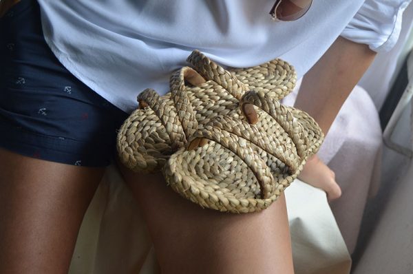 pletene papuce od rogoza